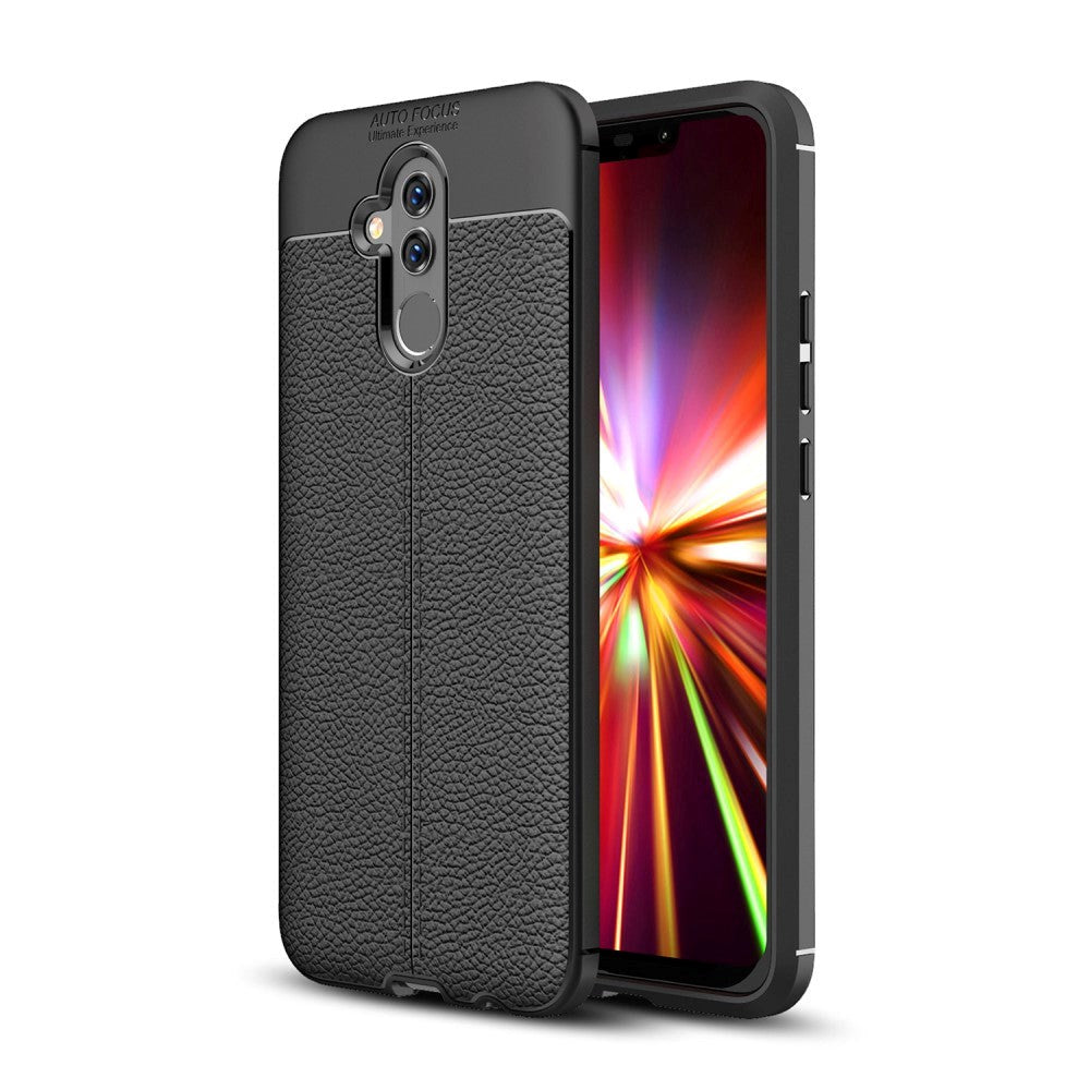 Huawei Mate 20 Lite Litchi Texture TPU Case Black