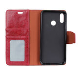 Huawei P Smart (2019) / Huawei Honor 10 Lite Shiny Leather Wallet Case Red