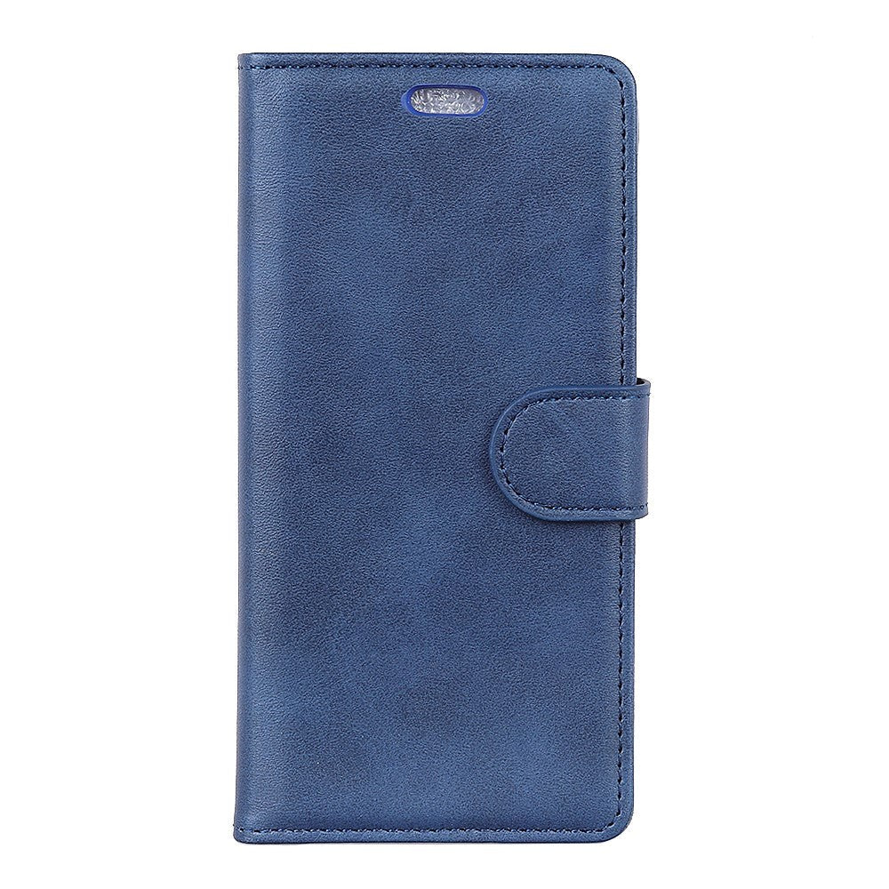 Huawei P30 Pro Matte Leather Wallet Case Dark Blue