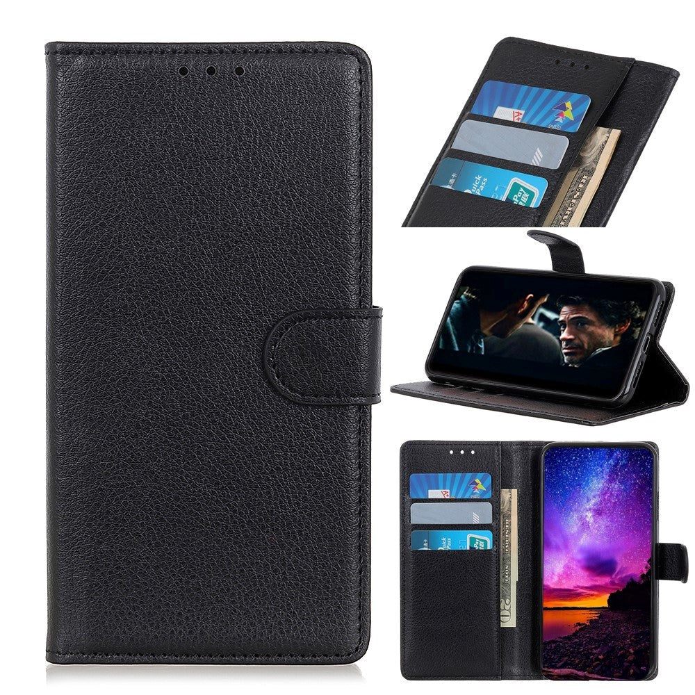 Huawei Y6 / Y6s (2019) Leather Wallet Case - Black