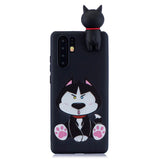 Huawei P30 Pro Flexible Plastic Case 3D Sceptical Dog