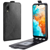 Huawei Y6 (2019) Leather Wallet Case Black