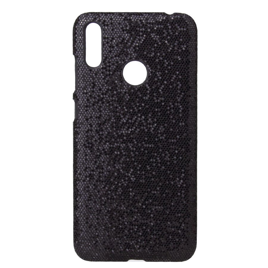 Huawei Y6 / Y6s (2019) Glittering Sequins Leather Case Black