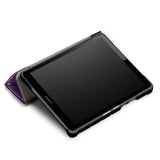 Huawei MediaPad M5 Lite 8 Leather Case w. Folding & Standing - Purple Cosmic Space