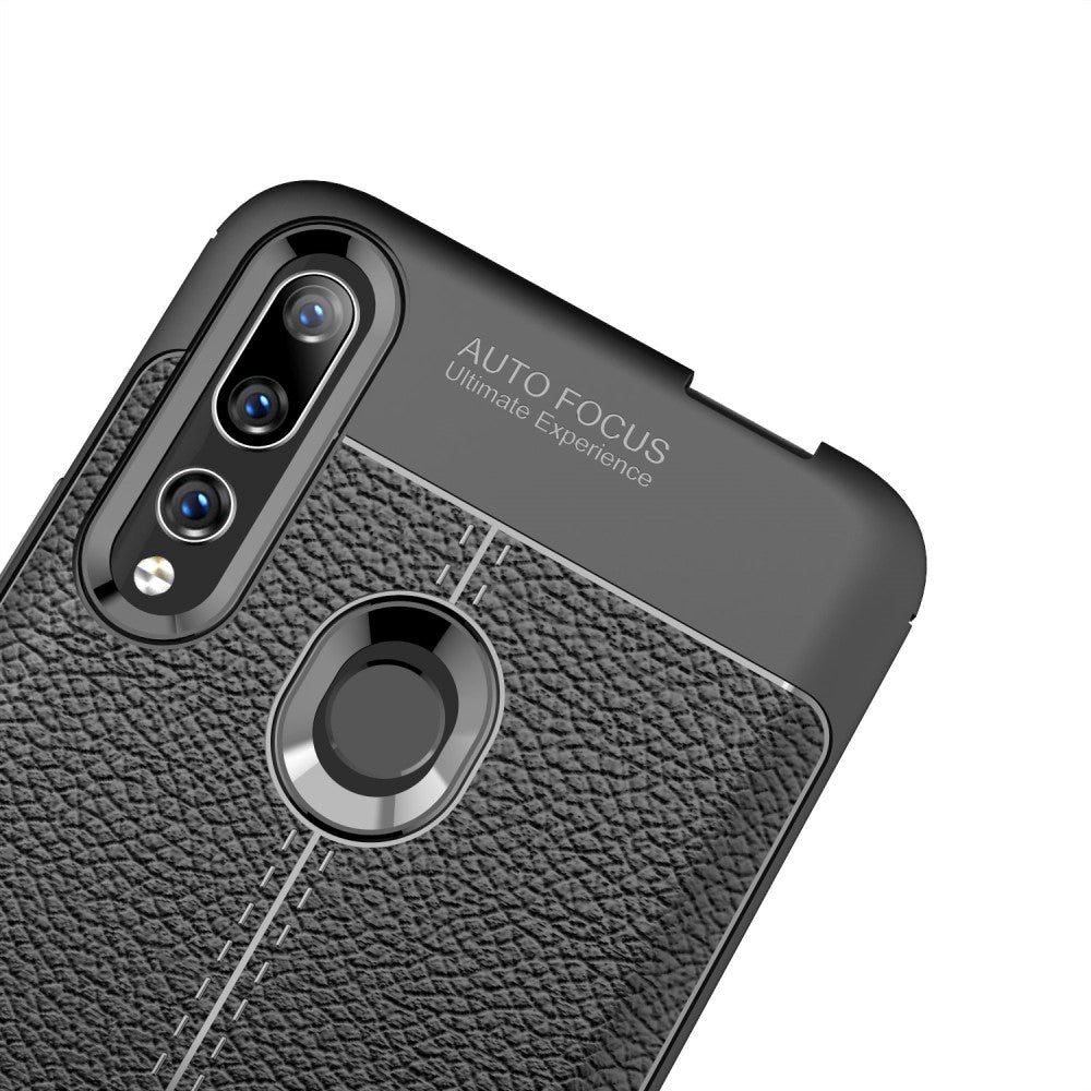 Huawei P Smart Z Litchi Leather Case Black