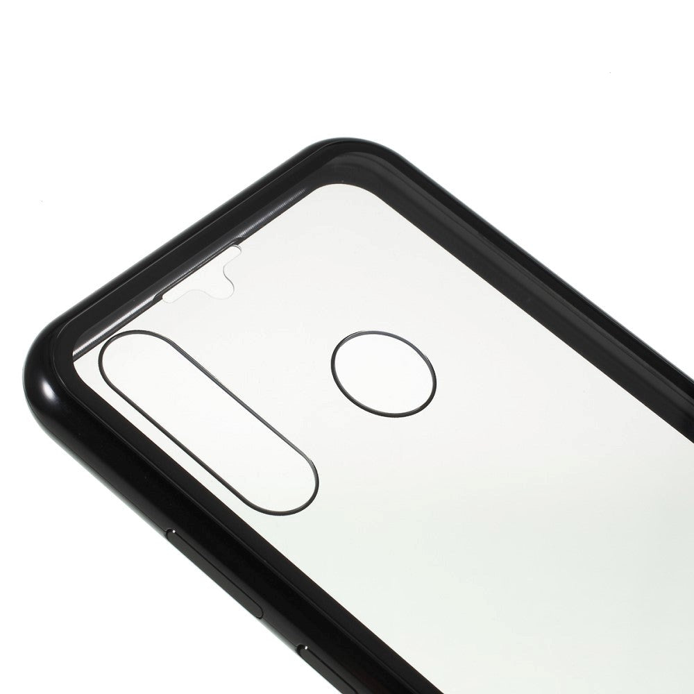 Huawei P30 Lite 360⁰ Magnetic Case w. Glass Back & Front - Black