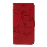 Huawei Y5 (2019) Leather Wallet Case - Red Butterfly