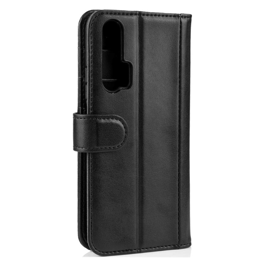 Honor 20 Pro Leather Wallet Case Black