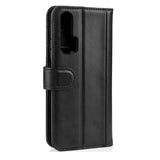 Honor 20 Pro Leather Wallet Case Black