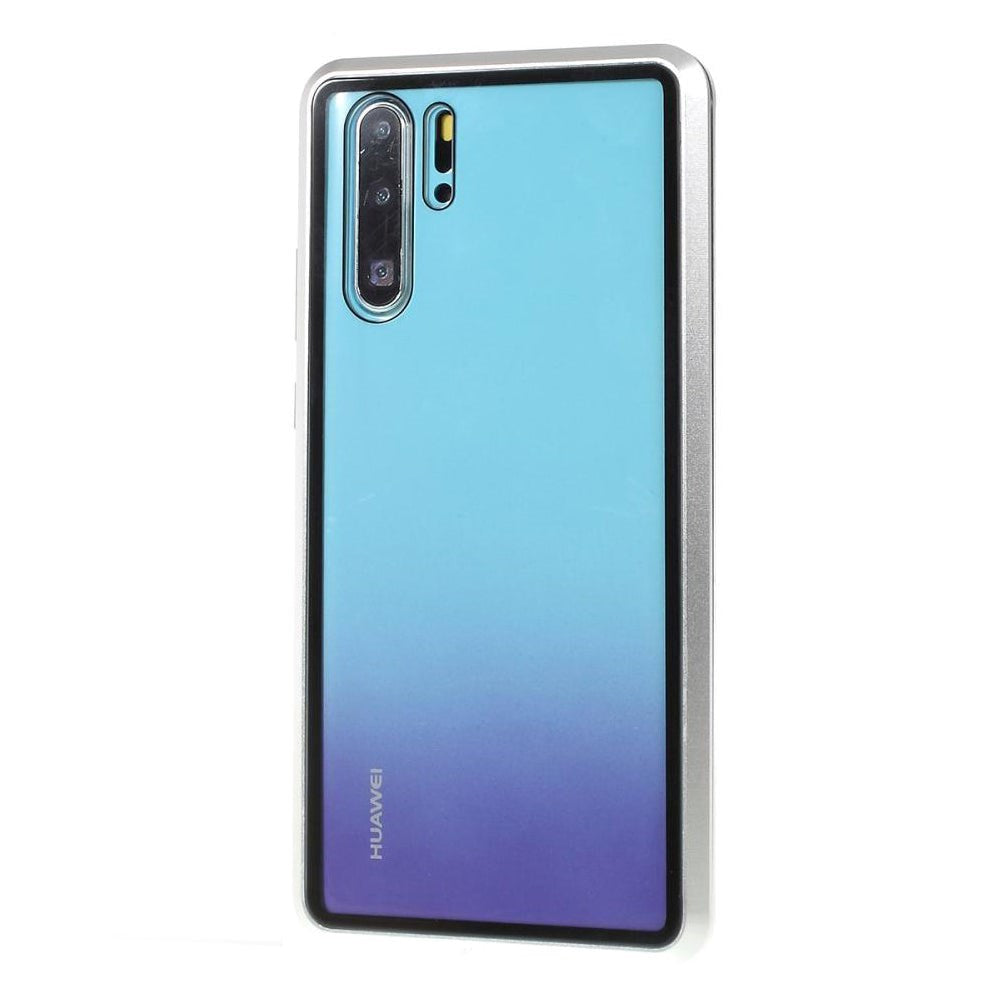 Huawei P30 Pro 360⁰ Magnetic Case w. Glass Back & Front - Silver