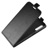 Huawei P Smart Pro Vertical Leather Flip Case - Black