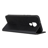 Huawei Mate 30 Lite Leather Wallet Case - Black