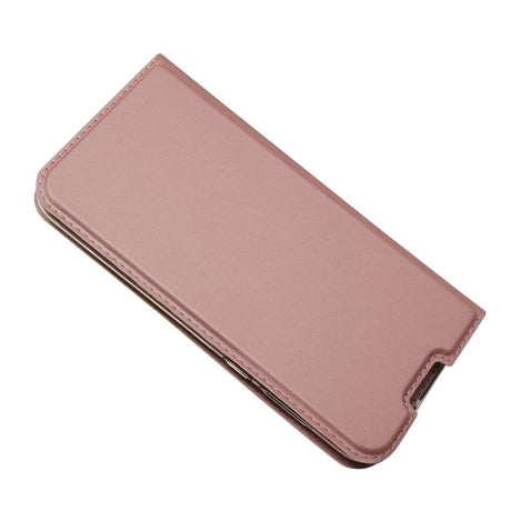 Huawei Y5 (2019) Slim Leather Flip Case w. Card Holder - Rose Gold