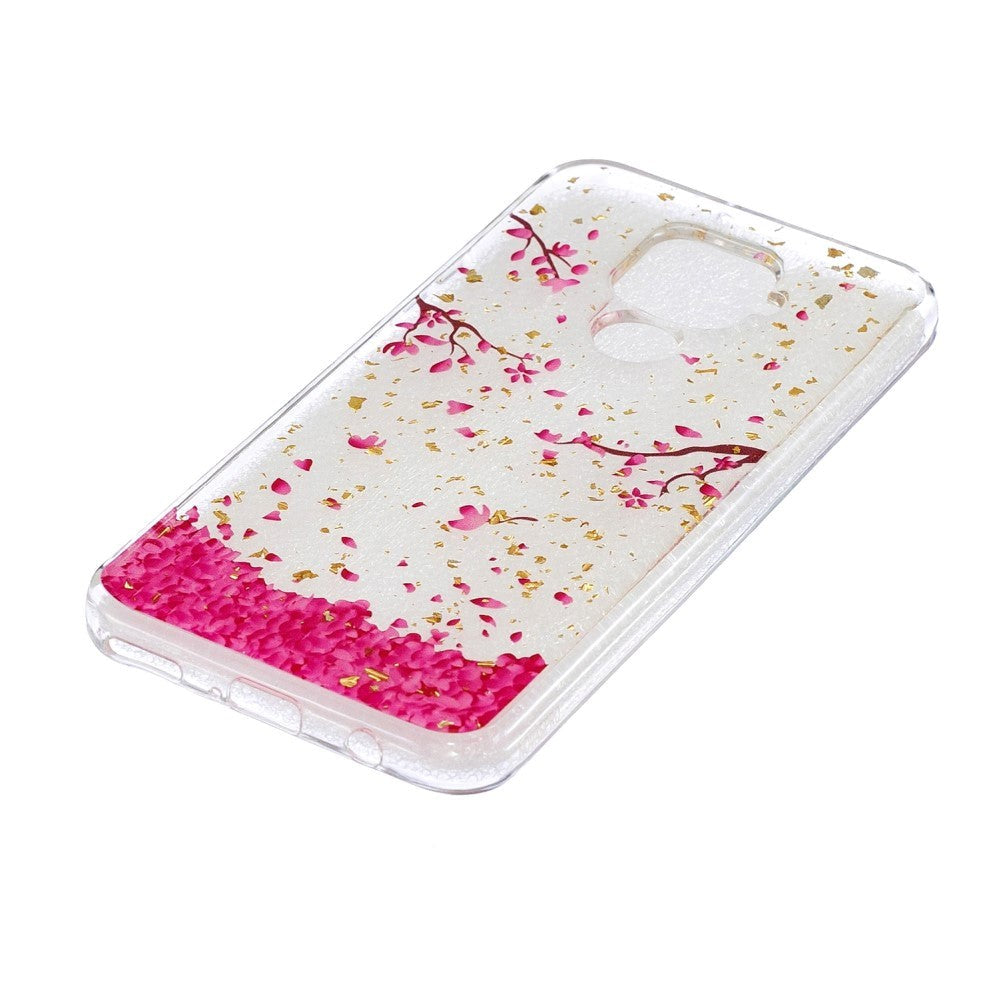 Huawei Mate 30 Lite Flexible Case Flower Petals Swarm Transparent