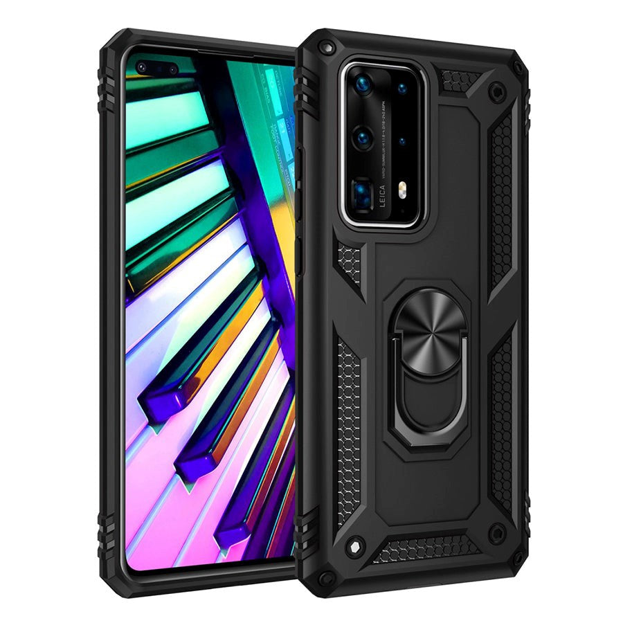 Huawei P40 Armor Tough Case w. Magnetic Kickstand Black