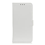 Huawei P40 Lite E Litchi Leather Wallet Case - White