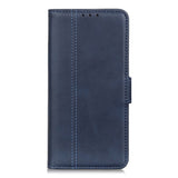 Huawei Y5p Retro Leather Wallet Case - Dark Blue