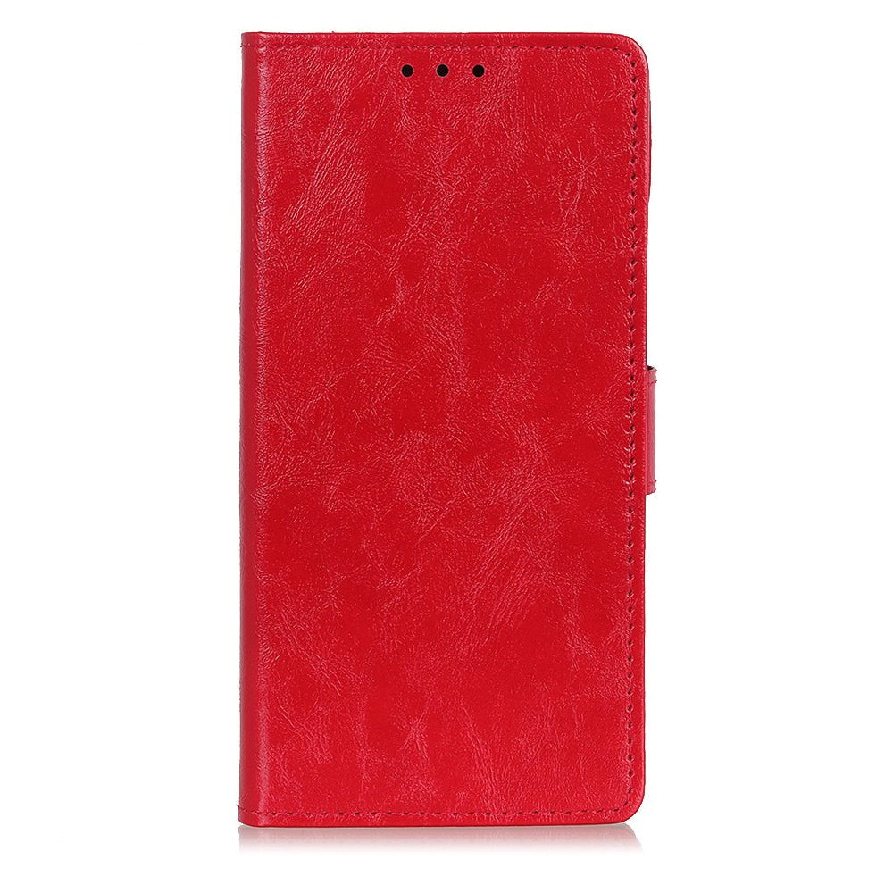 Huawei Honor 9X Lite Neutral Leather Wallet Case Red