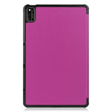 Huawei MatePad 10.4 Tri-Fold Leather Case - Purple