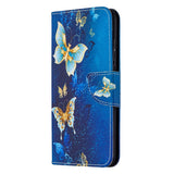 Huawei Honor 9X Lite Wallet Case Blue Butterflies