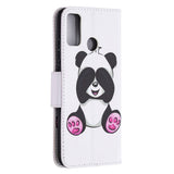 Huawei Honor 9X Lite Leather Wallet Case - Cute Panda