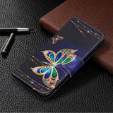 Huawei Honor 9X Lite Wallet Case Gold Butterflies