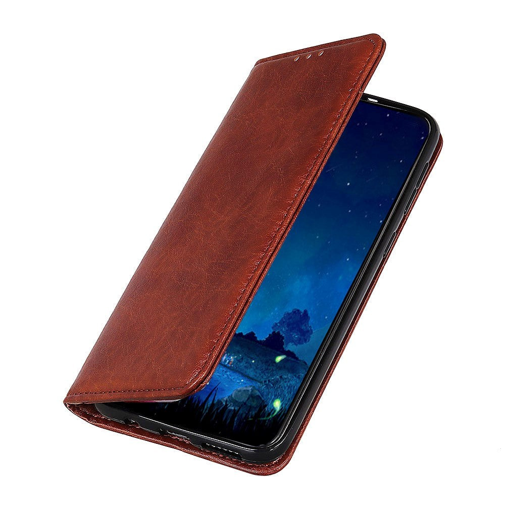 Huawei P Smart (2021) Modern Neutral Leather Wallet Case - Brown