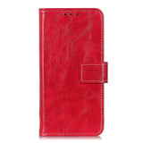 Huawei P Smart 2021 Shiny Leather Wallet Case - Red