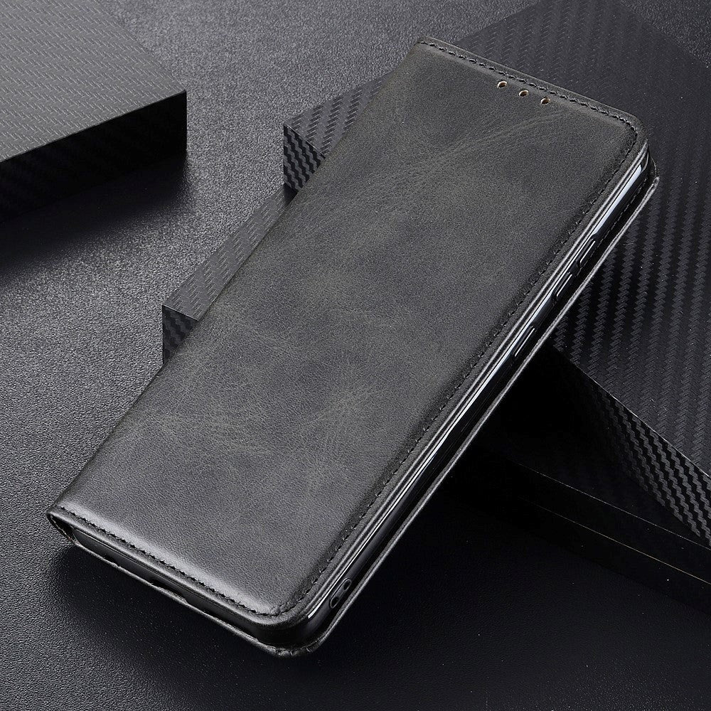 Huawei P Smart (2021) Modern Leather Wallet Case - Black