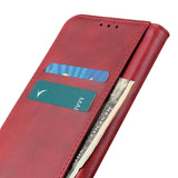 Huawei P Smart (2021) Modern Leather Wallet Case - Red