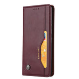 Huawei P Smart (2021) Leather Case w. Extra Card Pocket - Bordeaux