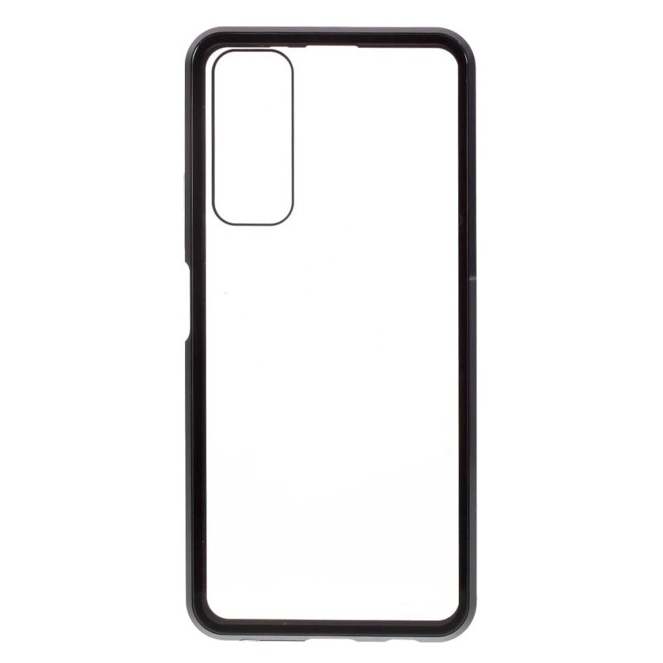 Huawei P Smart 2021 Magnetic Case w. Glass Front & Back - Black