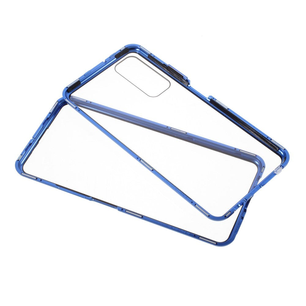 Huawei P Smart 2021 Magnetic Case w. Glass Front & Back - Blue