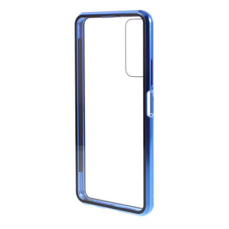 Huawei P Smart 2021 Magnetic Case w. Glass Front & Back - Blue