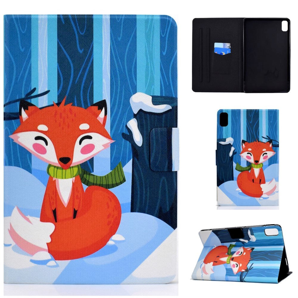 Huawei MatePad 10.4" Case w. Stand & Card Holder - Fox In Snow