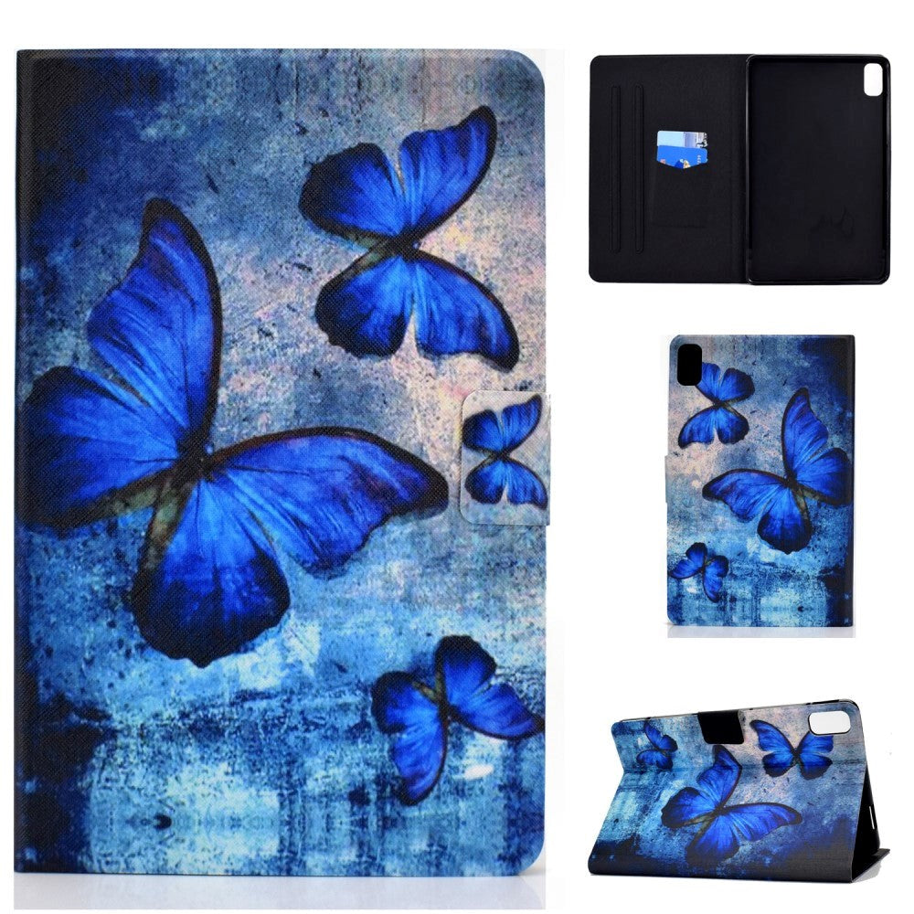 Huawei MatePad 10.4" Case w. Stand & Card Holder - Blue Butterflies