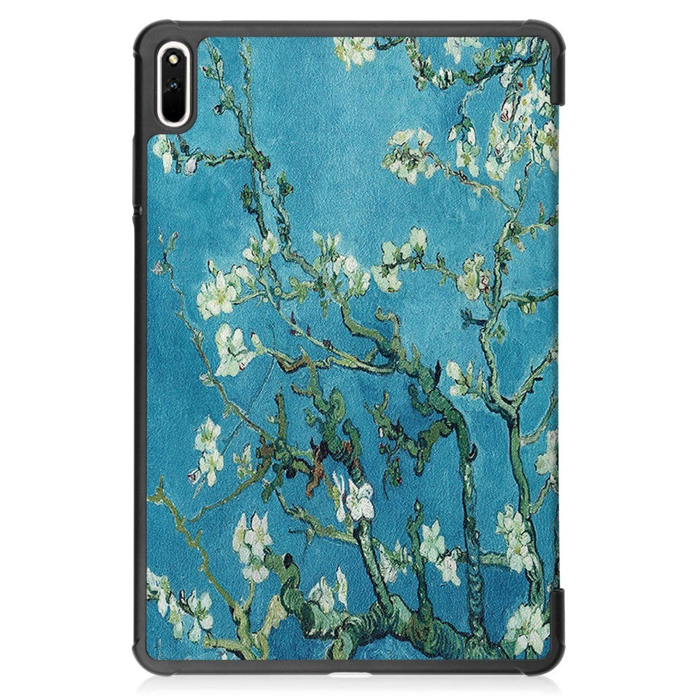 Huawei MatePad 11 Tri-fold Flip Case w. Sleep Function - Flower branches