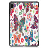 Huawei MatePad 11 Tri-fold Flip Case with Sleep Function - Butterflies