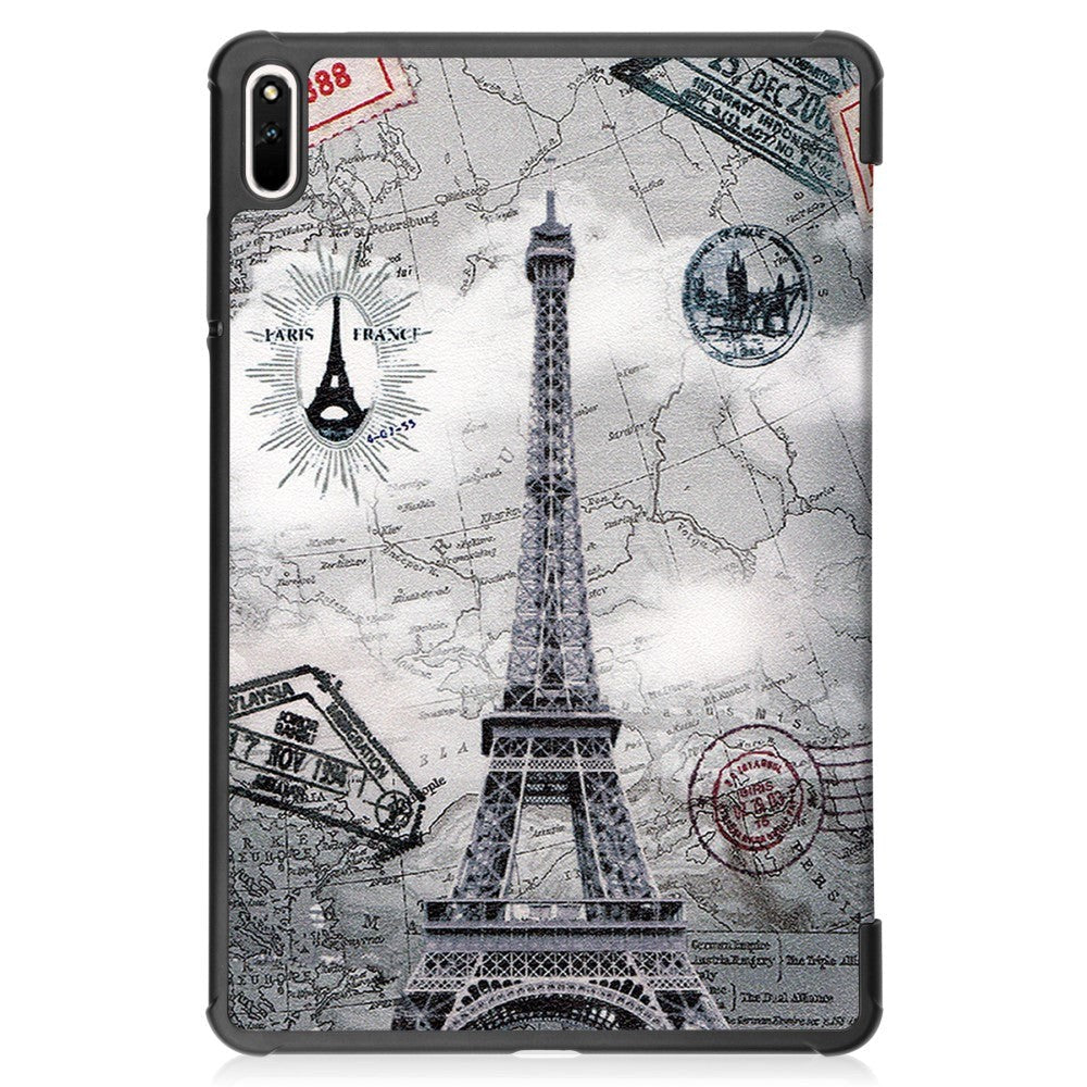 Huawei MatePad 11 Tri-fold Flip Case w. Sleep Function - Eiffel Tower