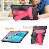 Huawei MatePad 11 Tough Case w. Kickstand & Pen Holder - Black & Pink