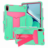 Huawei MatePad 11 Tough Case w. Kickstand & Pen Holder - Cyan & Pink