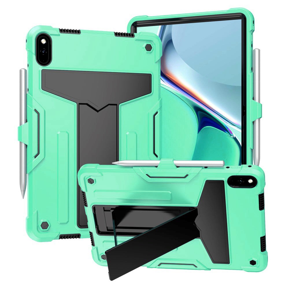 Huawei MatePad 11 Tough Case w. Kickstand & Pen Holder - Cyan & Black