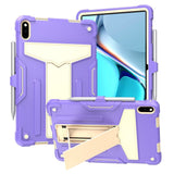 Huawei MatePad 11 Tough Case w. Kickstand & Pen Holder - Purple & Beige