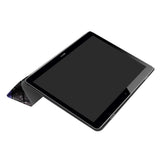 Huawei MediaPad T3 10 9.6" Case - Tri-Fold Leather Case "Crazy Patterns" Grey