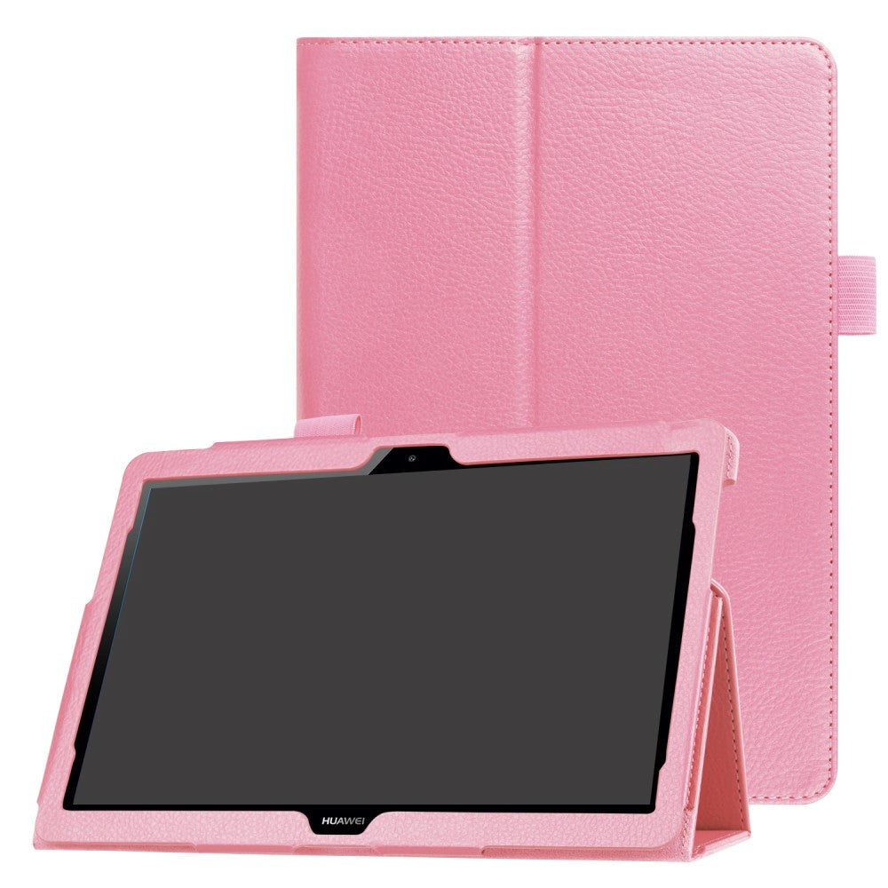 Huawei MediaPad T3 10 9.6" Leather Case w. Flip Stand - Pink