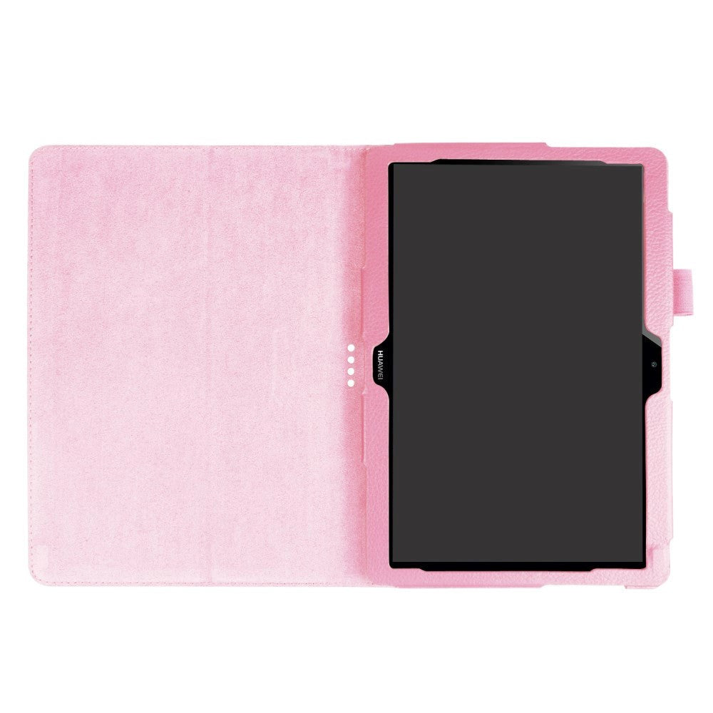 Huawei MediaPad T3 10 9.6" Leather Case w. Flip Stand - Pink