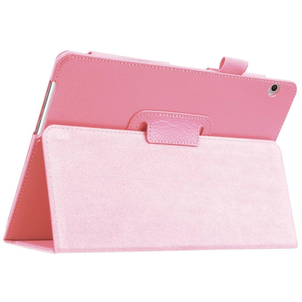 Huawei MediaPad T3 10 9.6" Leather Case w. Flip Stand - Pink