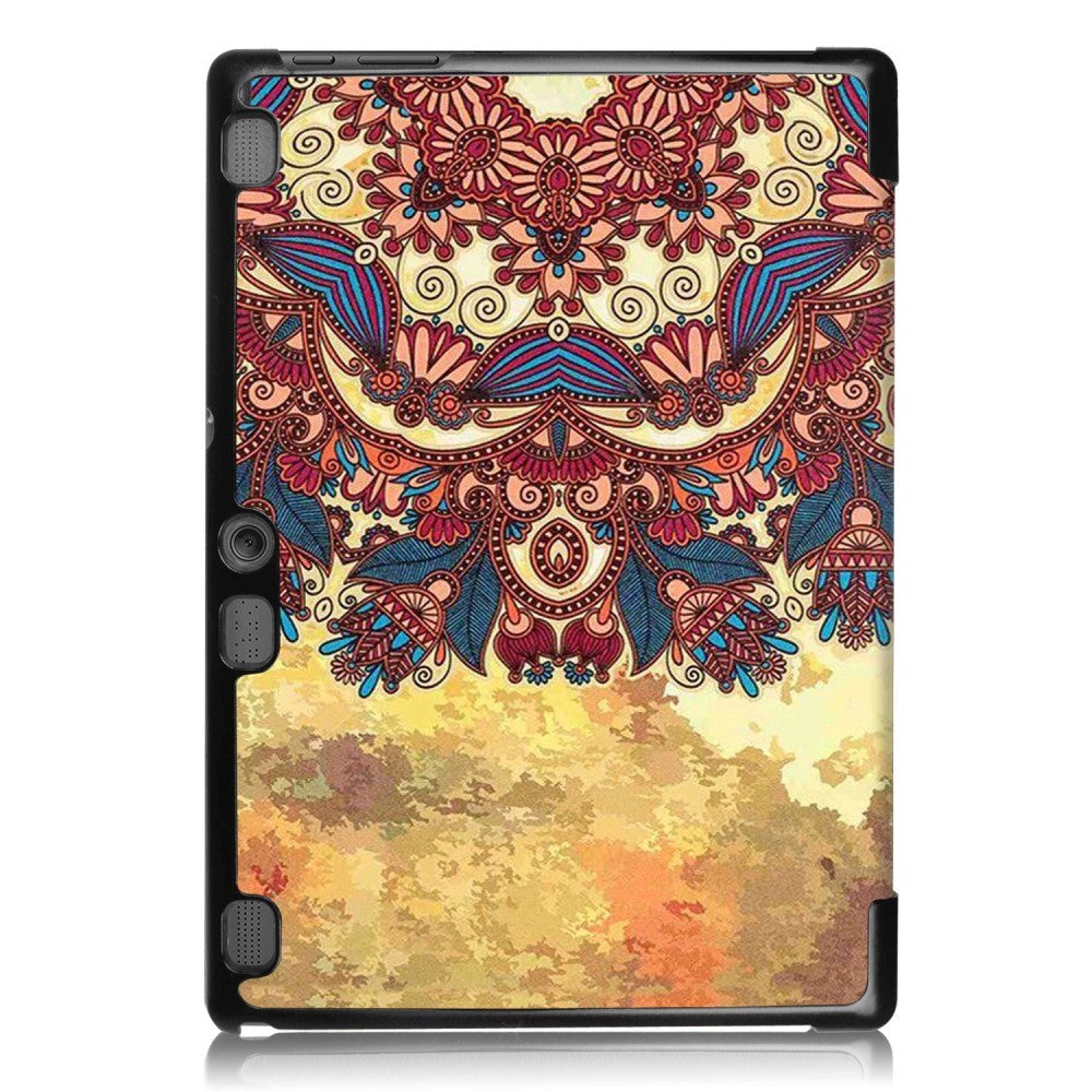 Lenovo Tab 10 (TB-X103F) Case - Tri-Fold Leather Case "Indian Dreamcatcher" Light Brown