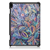 Lenovo Tab P10 Leather Case w. Tri-fold Stand - Colorful Leaves