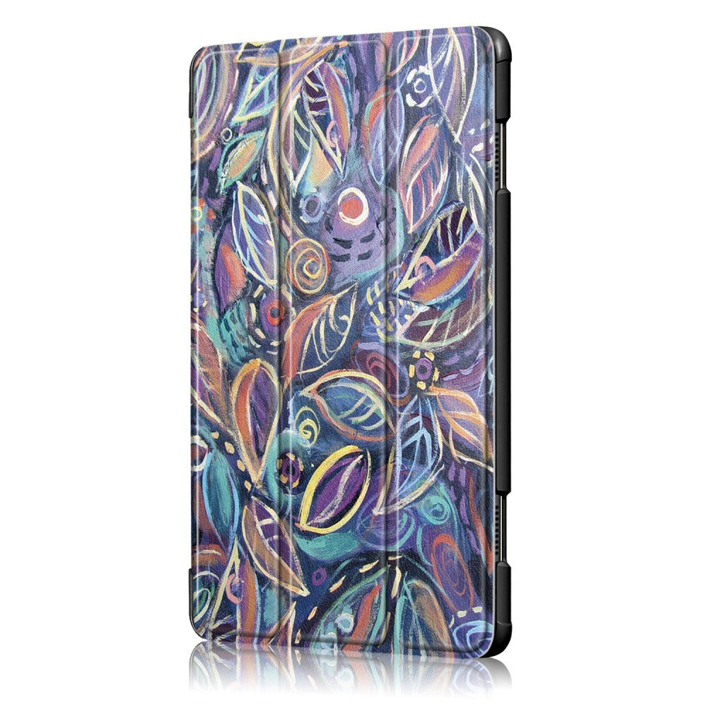 Lenovo Tab P10 Leather Case w. Tri-fold Stand - Colorful Leaves